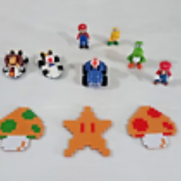 Lot of Nintendo Mario Bros. Luigi Yoshi Mushroom Figures 10 pieces - Picture 4 of 8